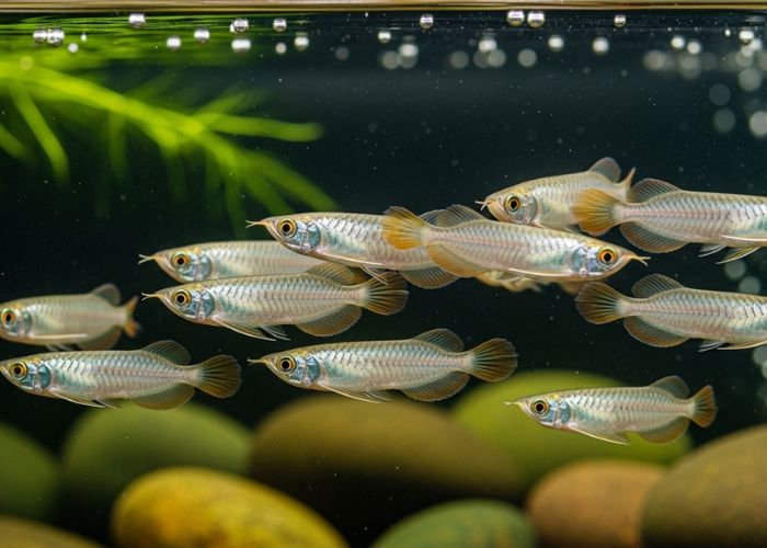 Alevinos e Juvenis de Aruanã para Criadores e Aquaristas